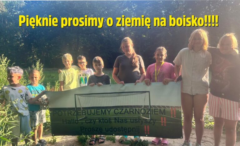 „Niedzielni” budują boisko w parku przy Nadleśnictwie – proszą o pomoc!