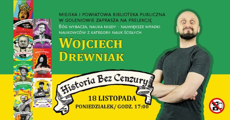 Wojciech Drewniak – znany historyk spotka się z mieszkańcami